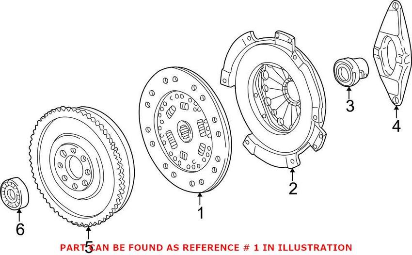 BMW Clutch Disc 21212226958